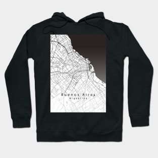 Buenos Aires Argentina City Map Hoodie